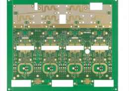 2 lag højfrekvent PCB 260x185 - 6L guldfingre trykt kredsløbskort med hård guld Au32u'''