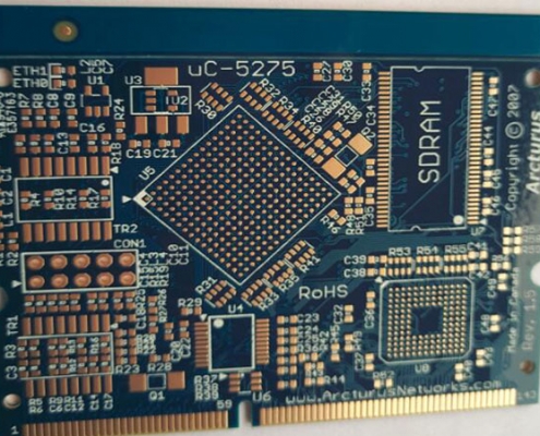 Placa de circuito impresso 6L com dedo de ouro 495x400 - Placa de circuito impresso 6L com dedos de ouro duro Au32u''