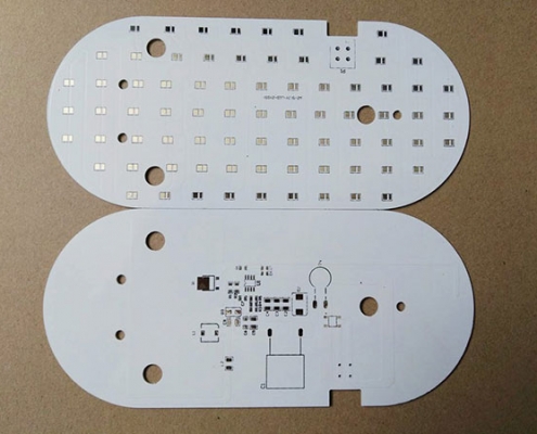 LED 495x400 için alüminyum taban baskılı devre kartı - Alüminyum PCB